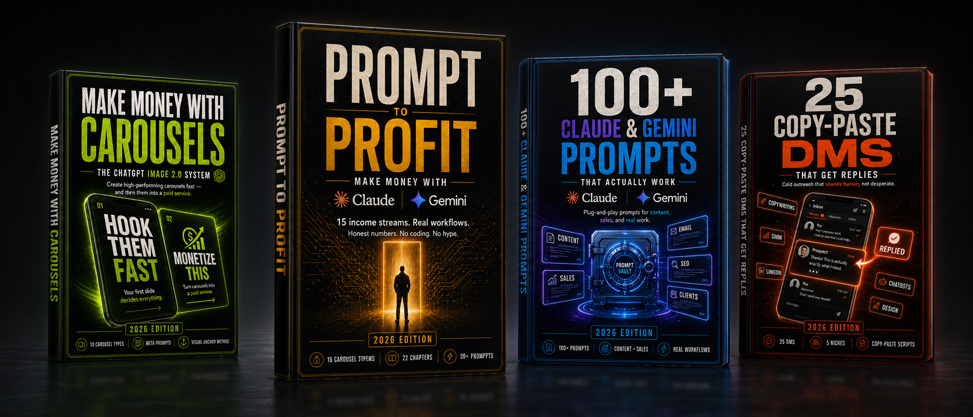 All four Prompt to Profit PDF products
